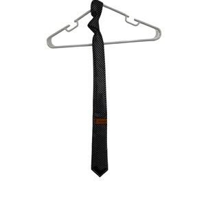 Karl Lagerfeld Navy White Striped Skinny Tie Men’s Designer Necktie